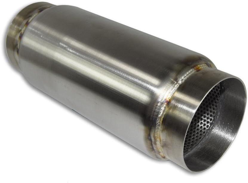 Stainless Headers Mfg.  3.5” X 8" Stainless Bullet Race Muffler - American Made