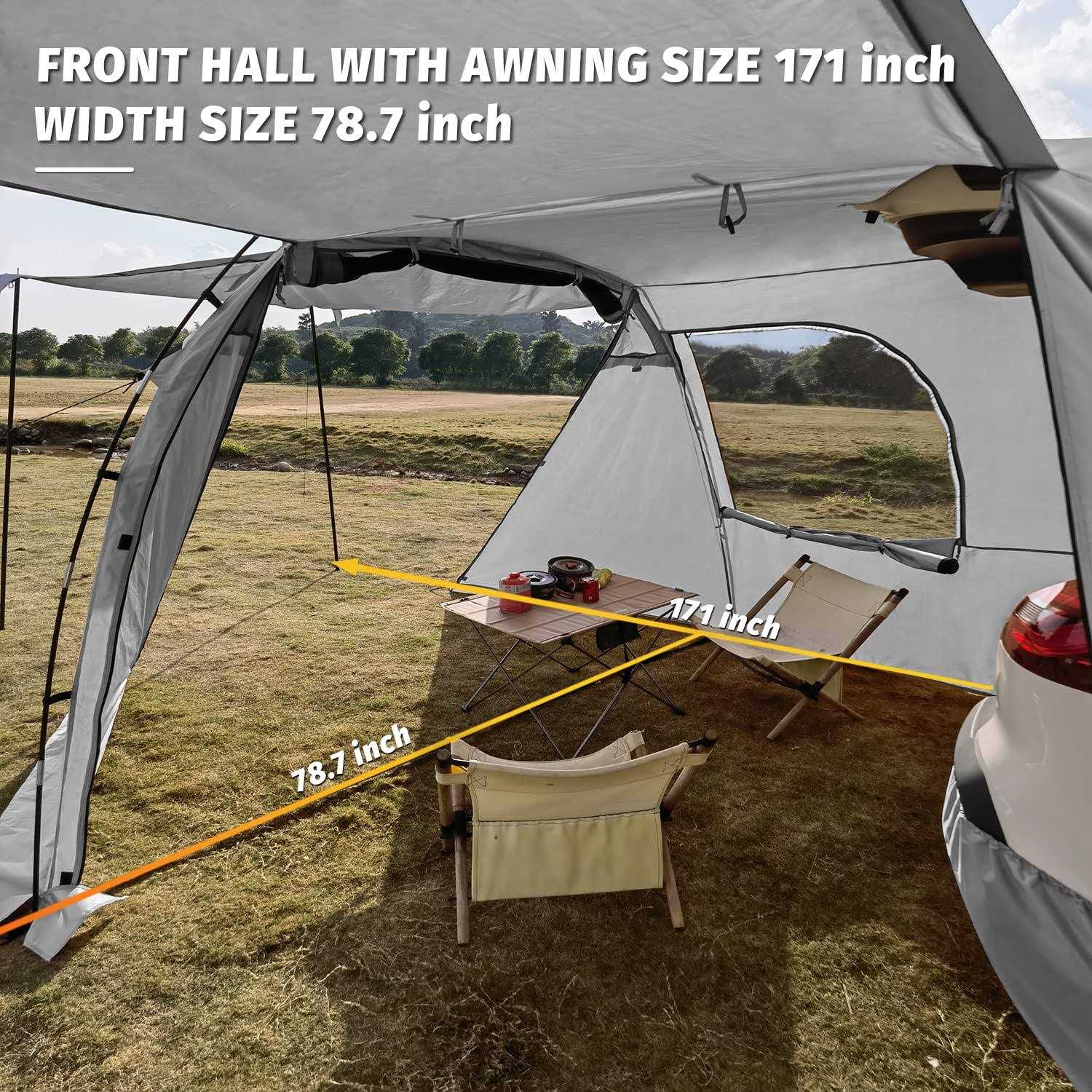 Kampkeeper SUV Car Tent Tailgate Shade Awning Tent for Camping - Sports Supplies Online Store