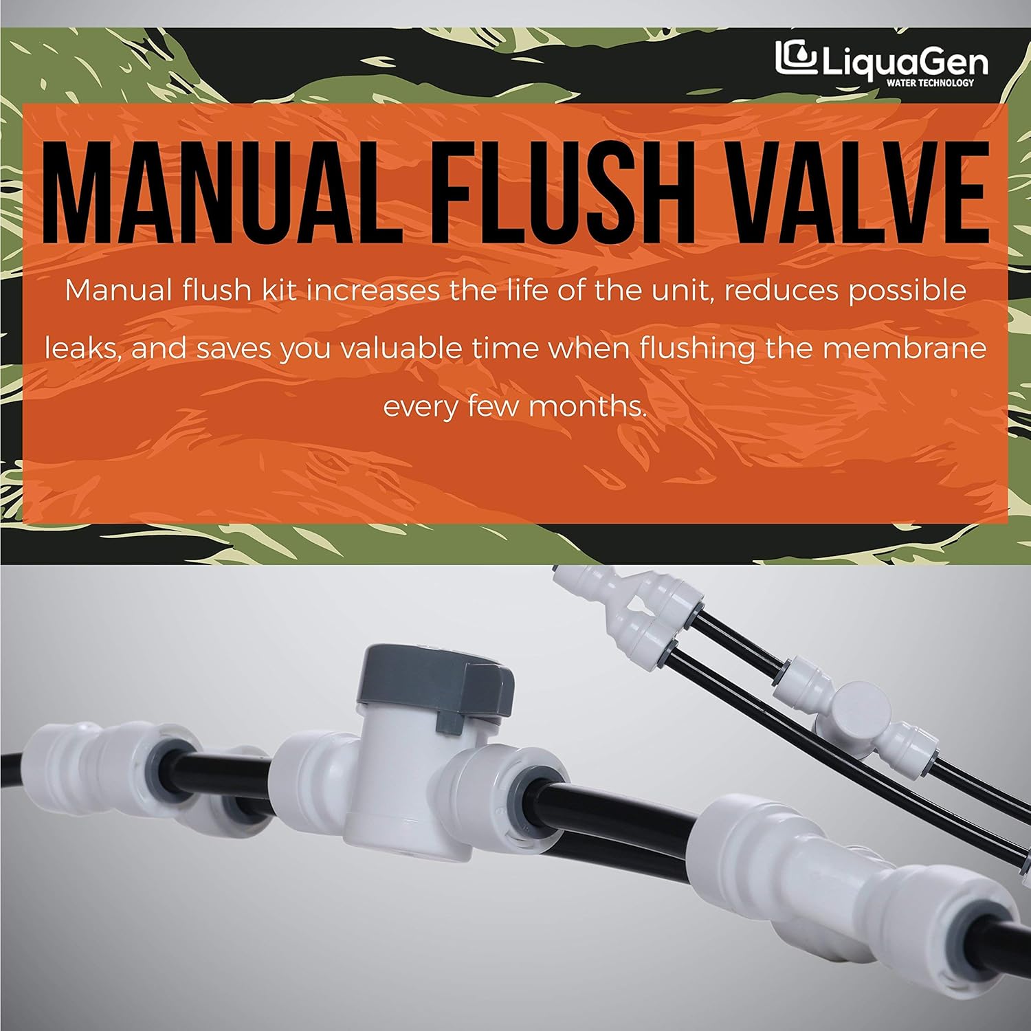 LiquaGen- Super Flow Reverse Osmosis & Deionization (RODI) Water Filtration System- 100 GPD | Ultra Pure Water Softener for 0 TDS/PPM Water | Water