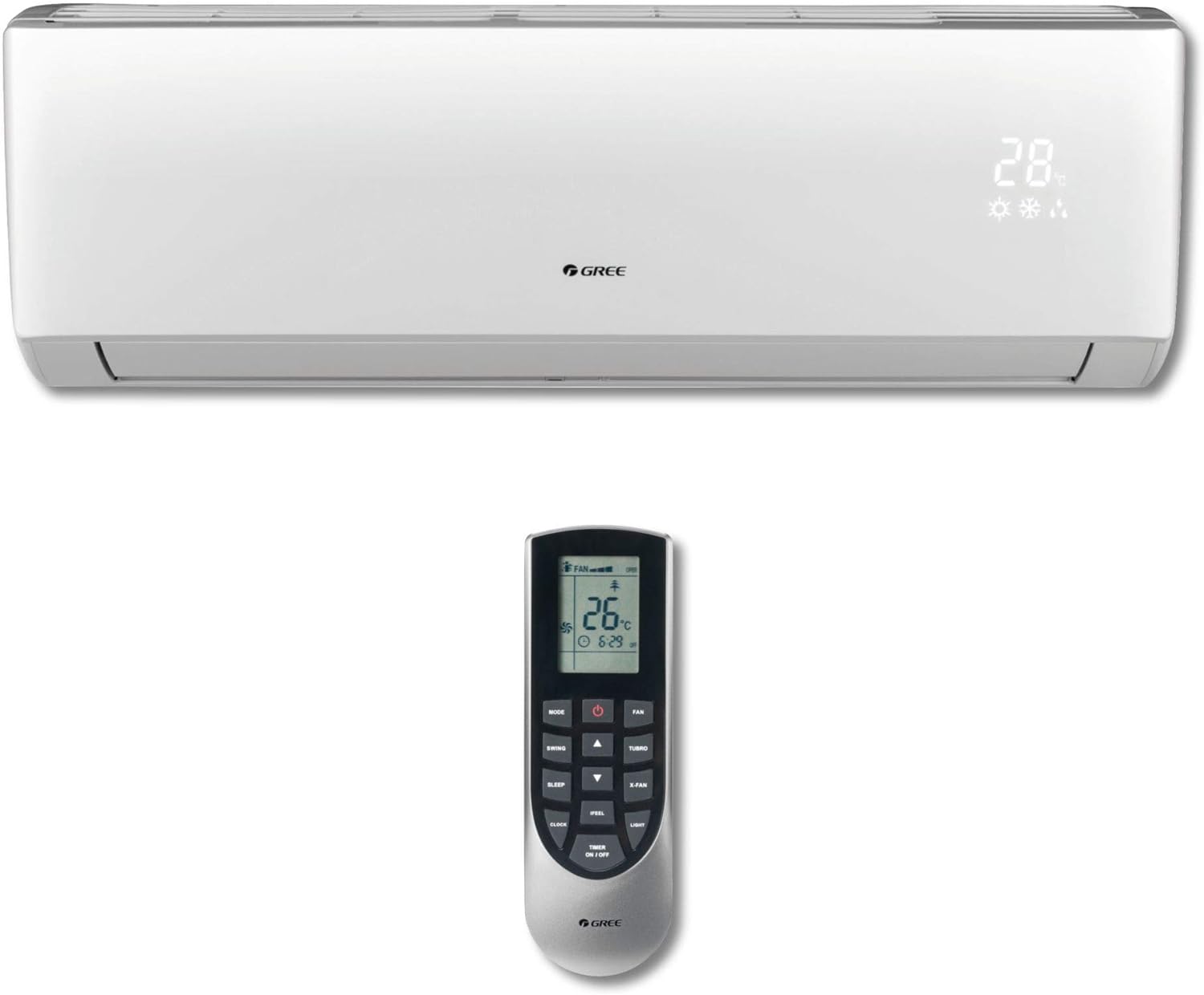 Gree MULTI42CVIR401-42,000 BTU Multi21+ Quad-Zone Wall Mount Mini Split Air Conditioner Heat Pump 208-230V (9-9-9-12) - Radiant Selections