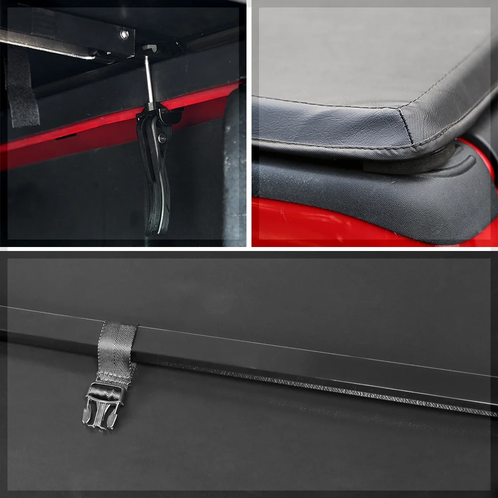 Short Bed Tonneau Cover 6Ft Soft Top Tri-Fold Fleetside for 05-15 Toyota Tacoma