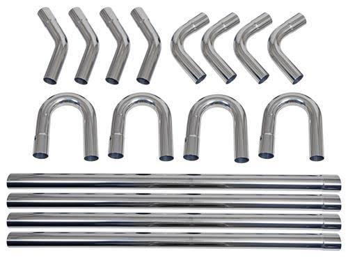 Summit Racing Stainless Universal Rod Builder Exhaust Kits - 3 inch, Header-Back | SUM-670247