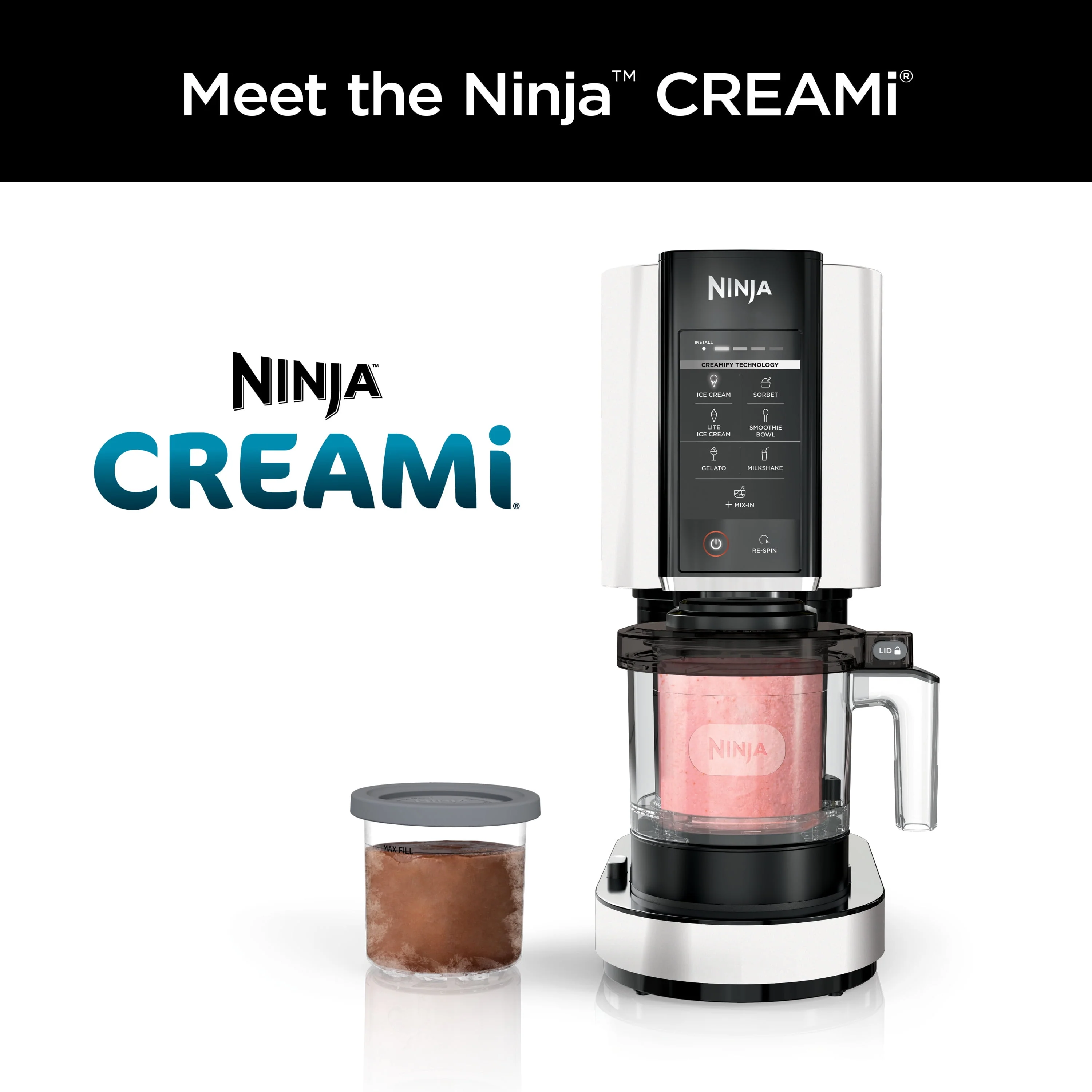 Ninja鈩?CREAMi鈩? Ice Cream Maker, 7 One-Touch Programs, Blue - NC301NV