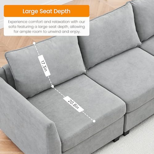 GAOMON Sectional Sofa with Storage Seat, 9 Seat Sofa Set U Shaped Sectional Couches for Living Room