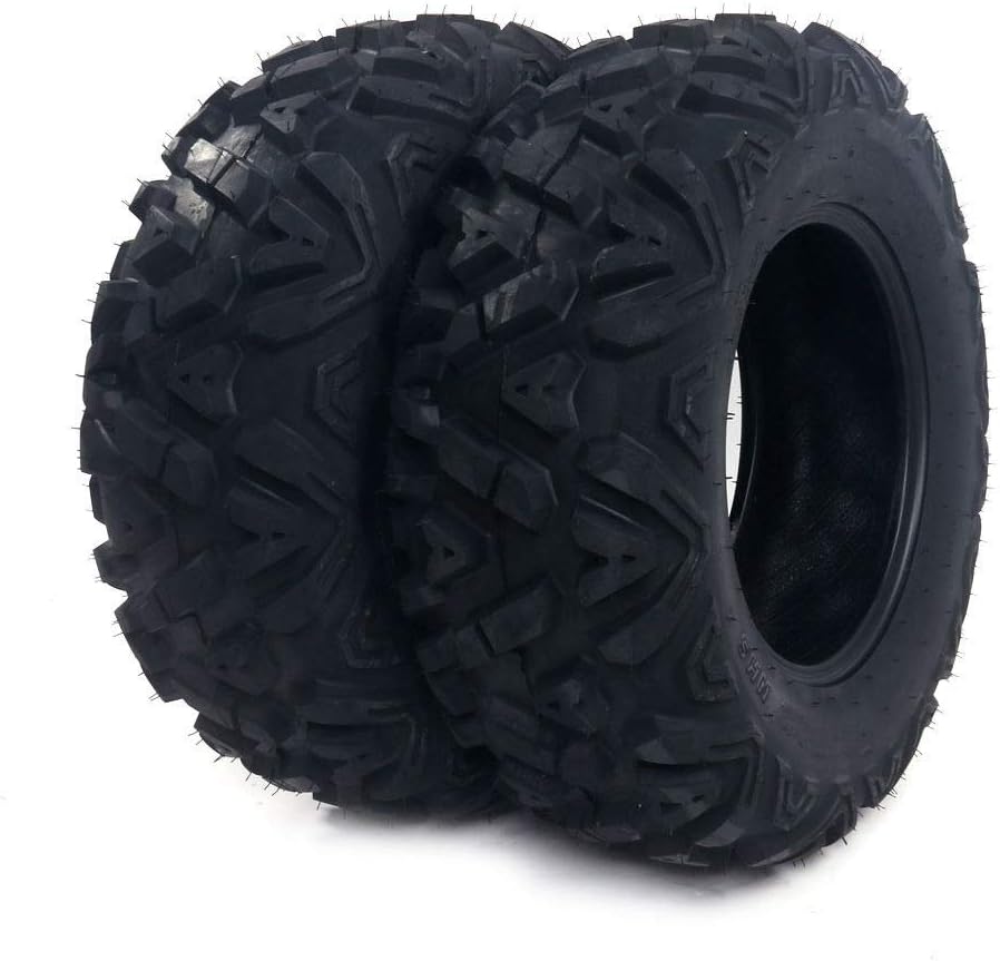 SUNROAD Set of 2 ATV UTV 26x9-12 Tires Mud Tire 26-9-12 Tires All-Terrain 6 Ply Tubeless
