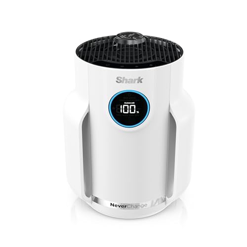 Shark Air Purifiers for Home Large Room with NeverChange Air Filter, 5 Year HEPA Filter, Covers 650 Sq. ft