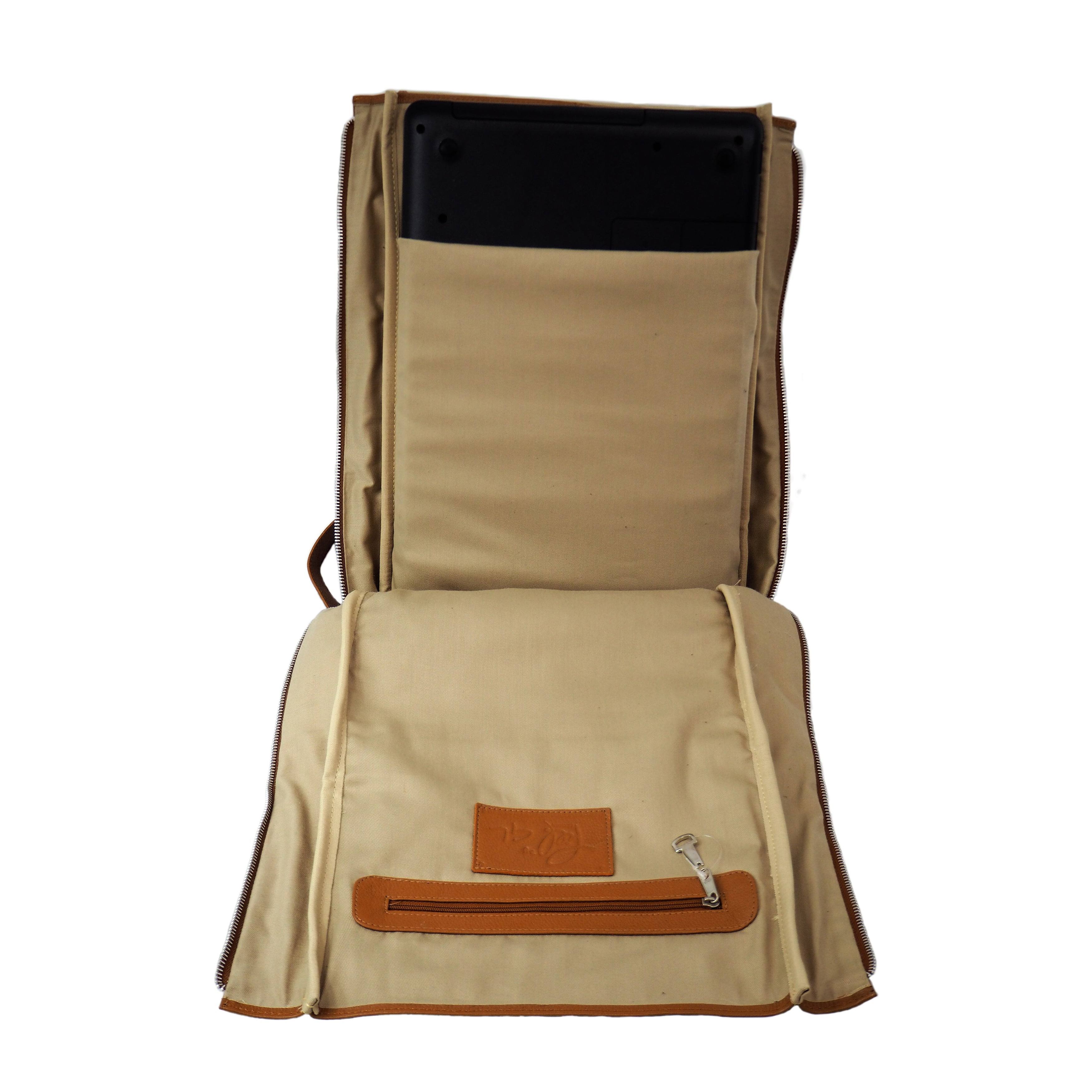 Piel Leather Vertical Backpack