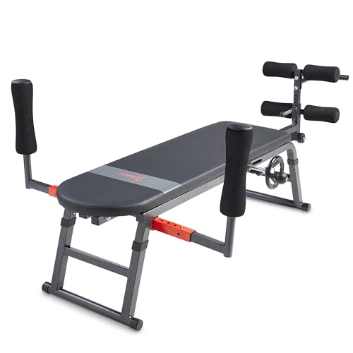 Sunny Health & Fitness Full Body Inversion Traction & Stretch Decompression Machine for Lumbar Stretching, Lower Back Pain Relief