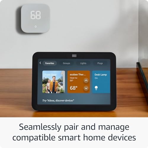 Amazon Echo Show 8 (newest model), With Spatial Audio, Smart Home Hub, and Alexa, Charcoal - Radiant Selections