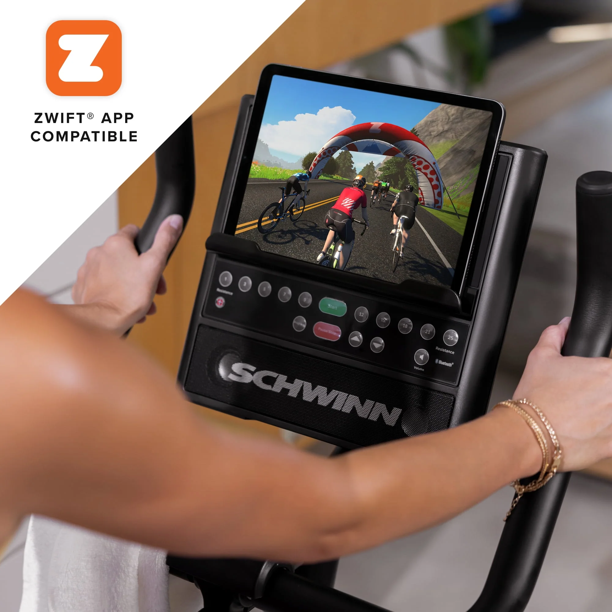 Schwinn 190 Upright Bike, Free 2-Month JRNY Membership
