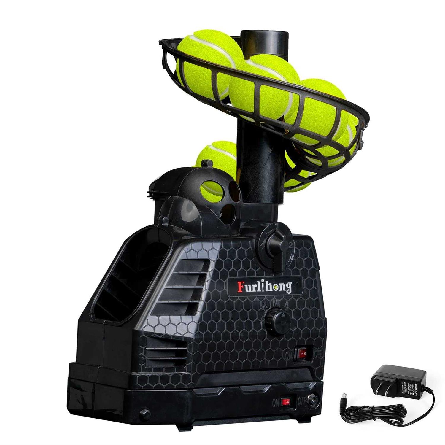 Furlihong 680BH 2 in 1 Baseball &amp; Tennis Ball Launcher Machine, Adjustable Launching Angle, Speed and Interval - Sports Supplies Online Store