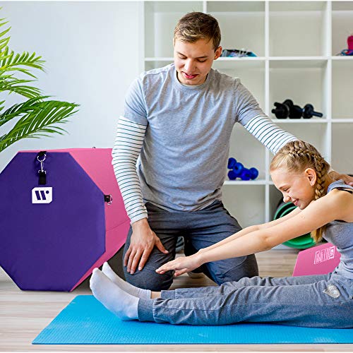We Sell Mats Gymnastics Octagon Skill Shape Tumbling Mat, Somersault Backbend Trainer for Gymnastics, Cheerleading and Martial Arts