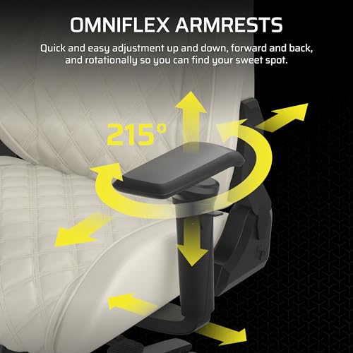 Corsair TC500 Luxe Gaming Chair – Premium Breathable Fabric – Wide Seat – Five-Way Adjustable Armrests – Adjustable Built-in Lumbar Support – 90-160