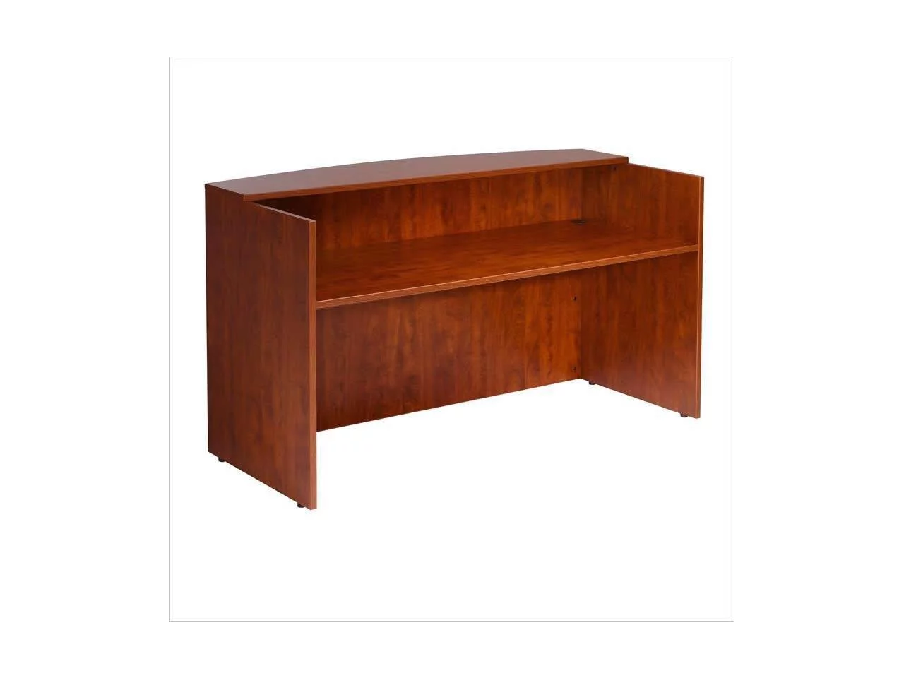 Boss Office Products Cherry 71 inch Reception Desk