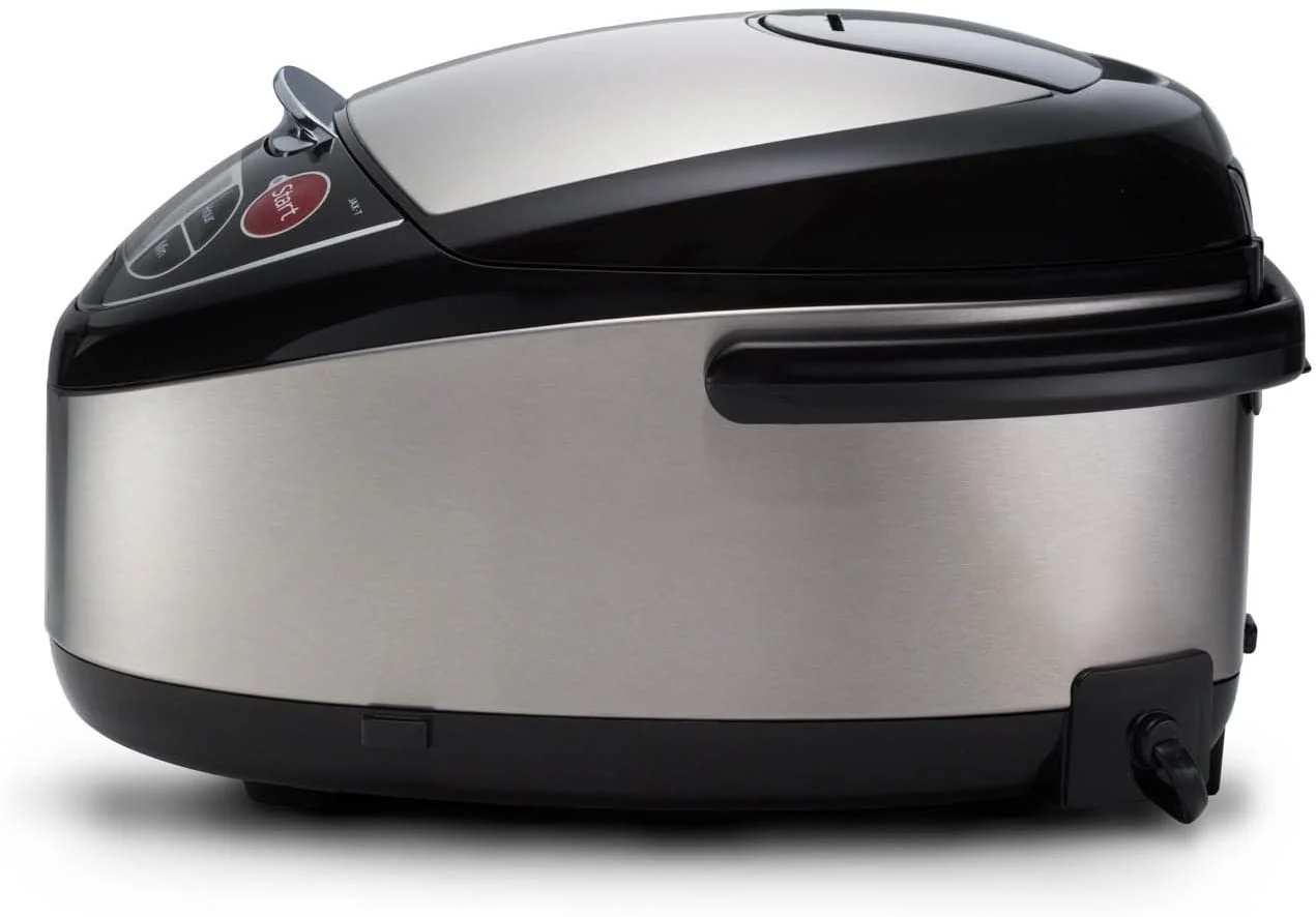 Tiger Rice Cooker: 5.5 cup, multi-function, s/s + black | JAX-T10U