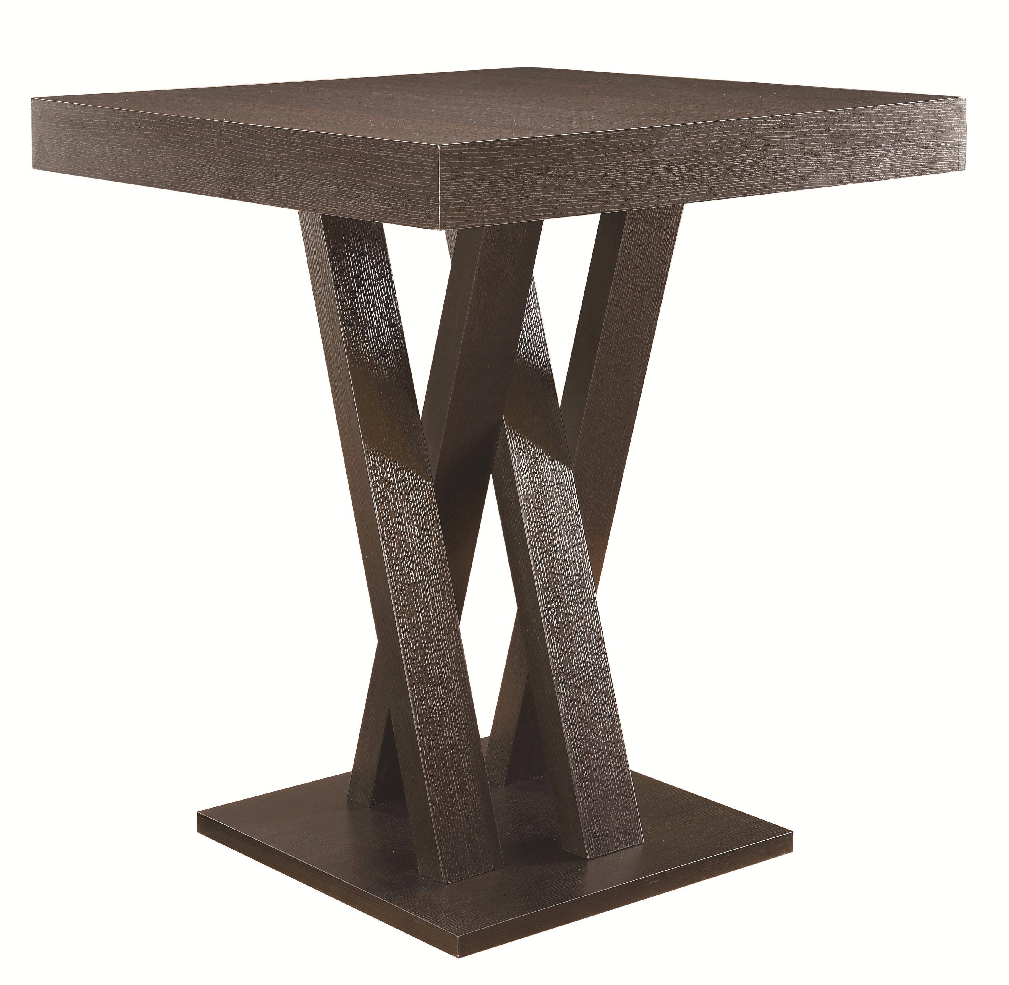 Coaster Counter Height Dining Table, Cappuccino