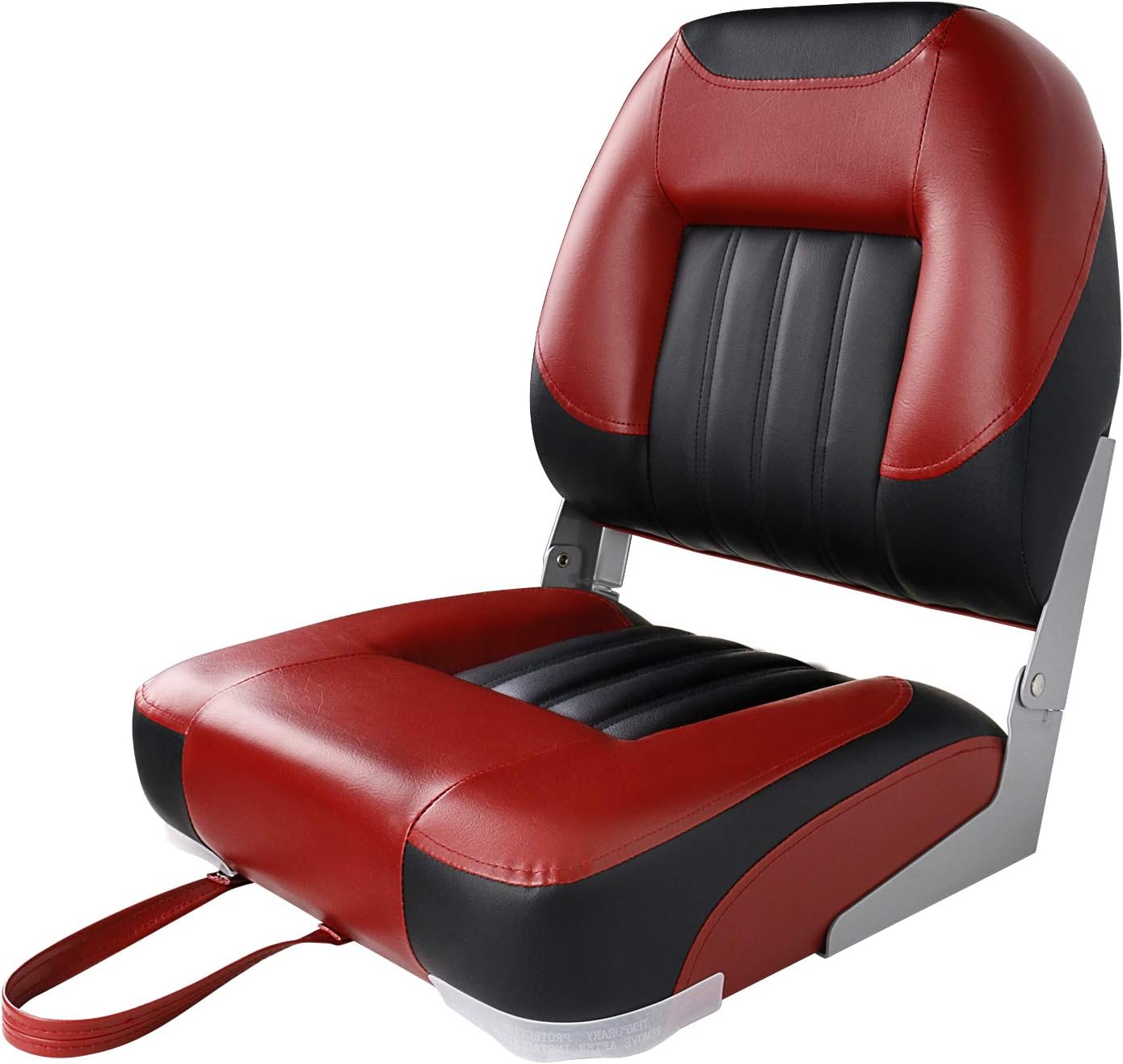 XGEAR Deluxe Low Back Boat Seat, Fold-Down Fishing Boat Seat