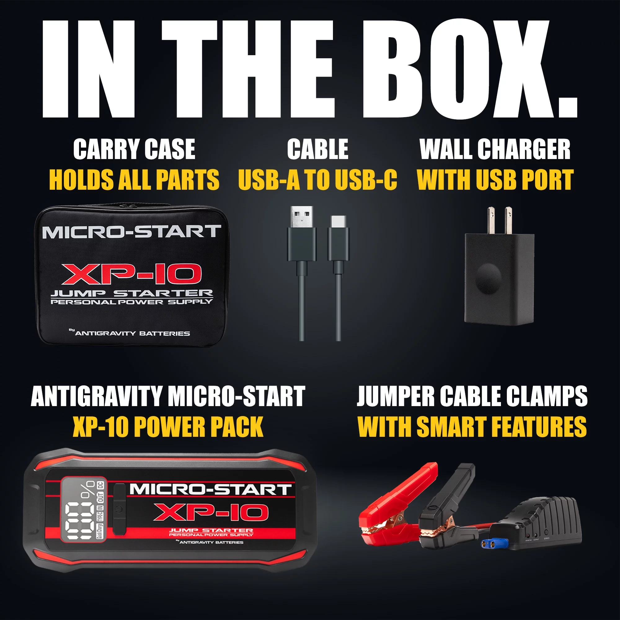 Antigravity Micro-Start XP-10 3000A 12V Lithium Jump Starter Portable Power Supply