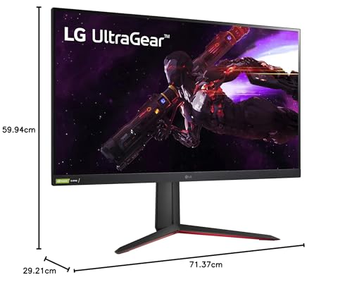LG 32GP750-B 32 Inch QHD (2560 x 1440) IPS UltraGear Gaming Monitor with 1ms (GtG) and 165Hz Refresh Rate