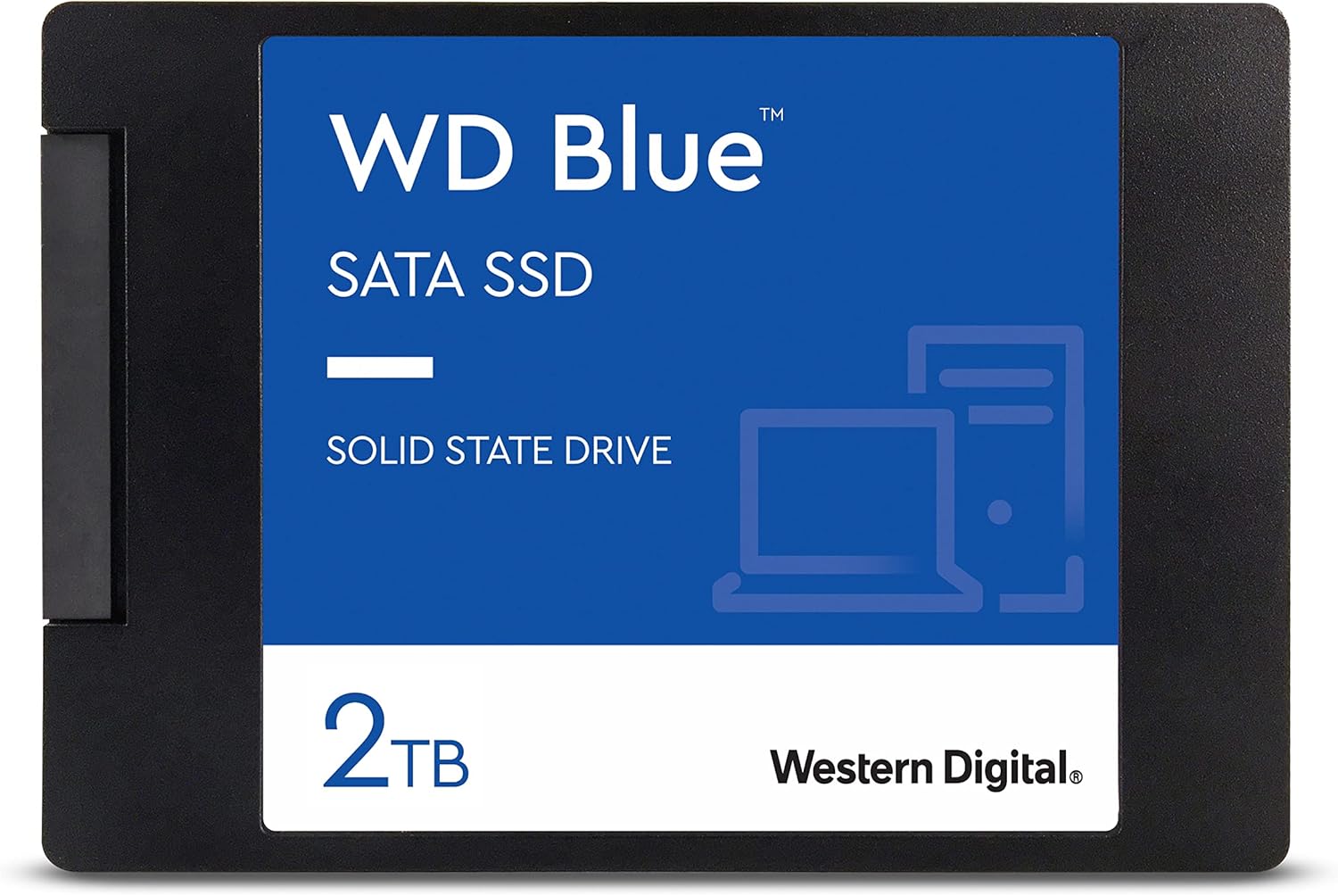 Western Digital 500GB WD Blue 3D NAND Internal PC SSD - SATA III 6 Gb/s, 2.5"/7mm, Up to 560 MB/s - WDS500G2B0A Pack of 2