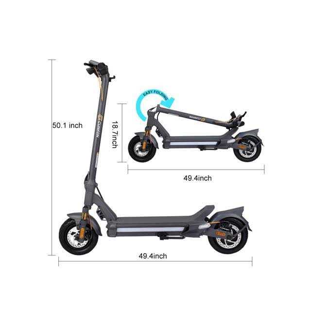 CUNFON Electric Scooter Adults 1200W Motor MAX 50 Miles Long Range &amp; 31 mph Top Speed - Sports Supplies Online Store