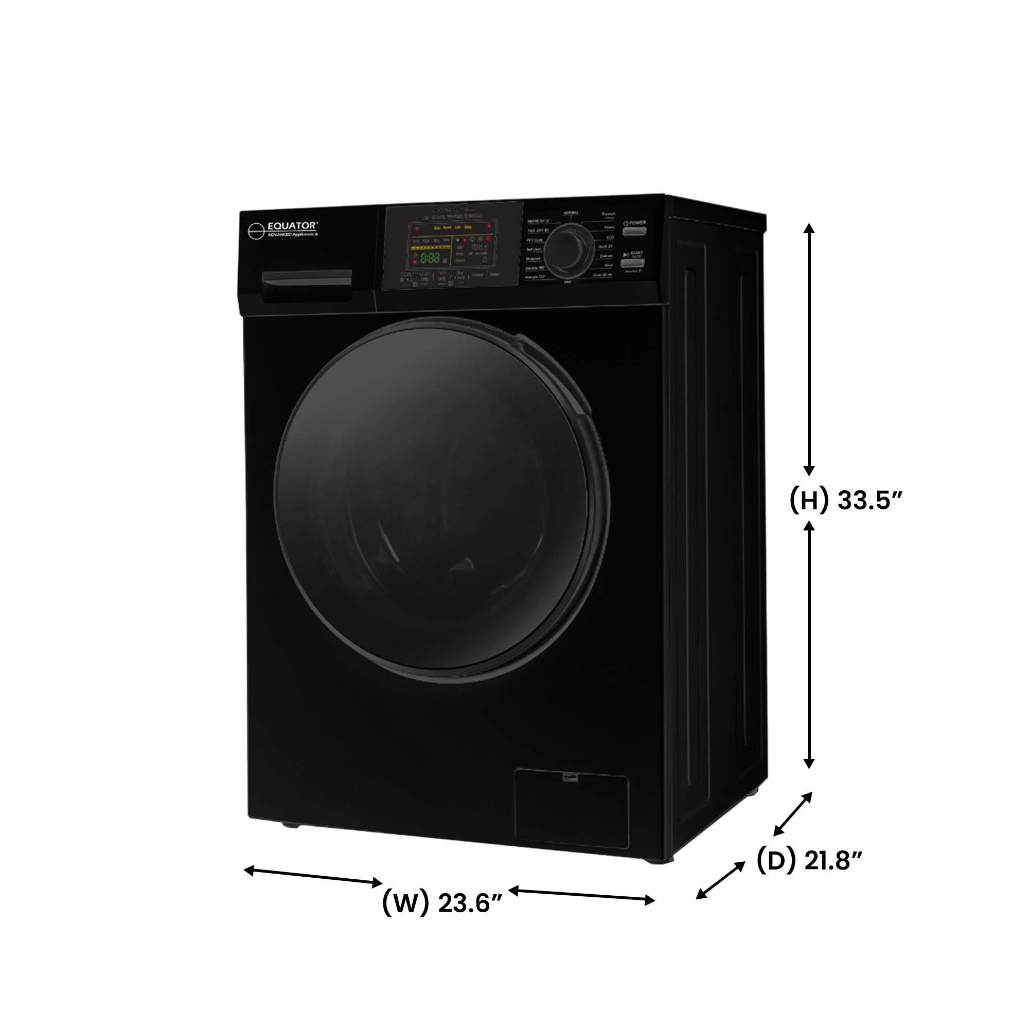 Equator Fully Built-in All-in-One Combo Washer-Dryer Ventless 1.62 cf/15lbs 110V White