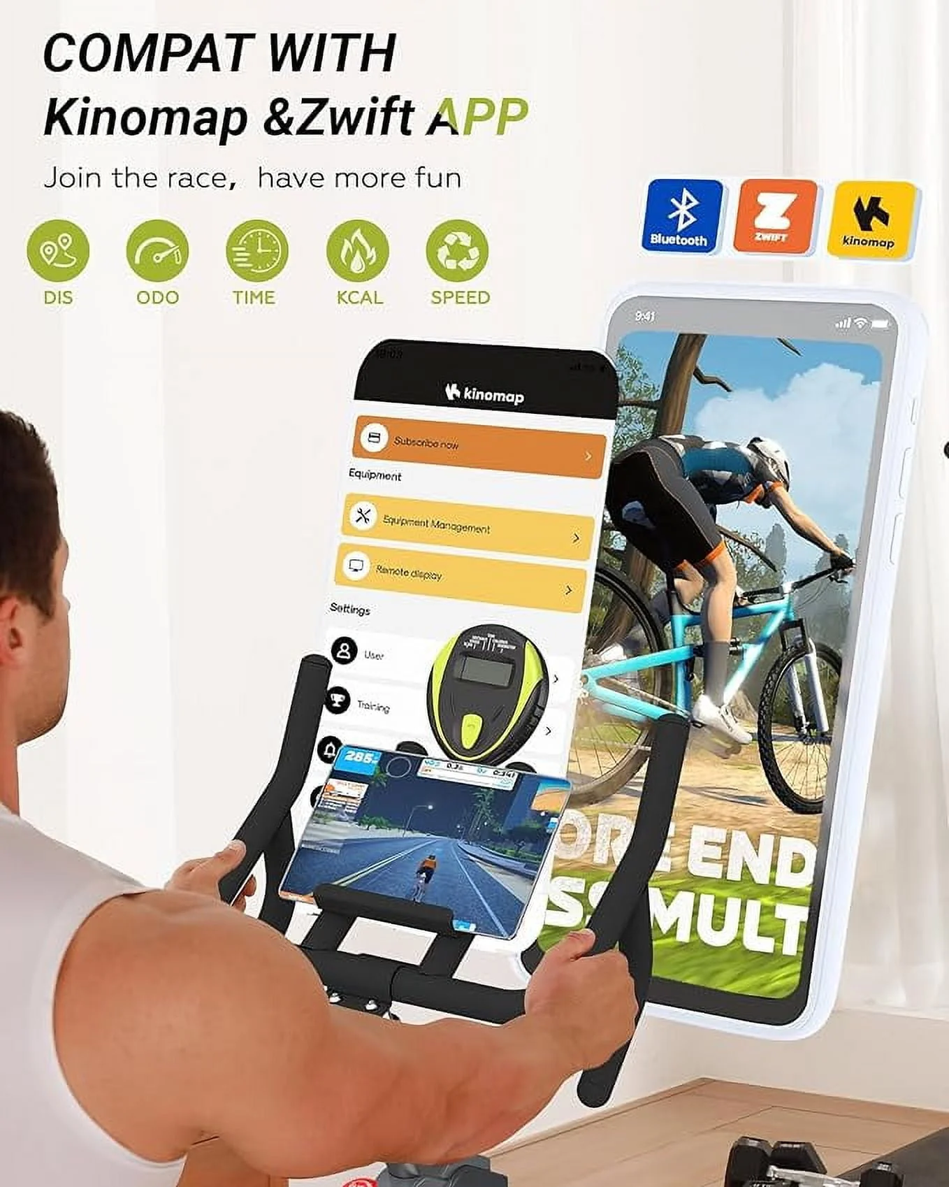Cyclace PRO Magnetic Exercise Bike 003C 350lbs Indoor Cycling Bike Stationary Bike With Tablet Holder, Indoor Bike for Home Exercise