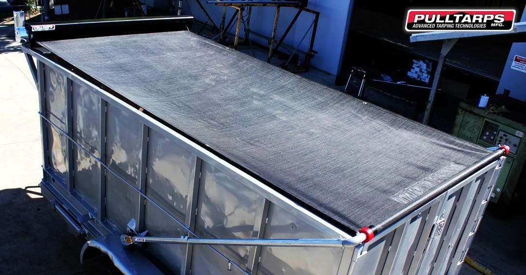 Pulltarps Universal HD Mesh Tarp for Dump Trucks, Trailers, and Landscaping (22' x 88)