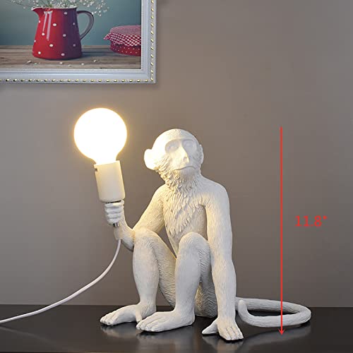 Vintage Hemp Rope Monkey Pendant Light