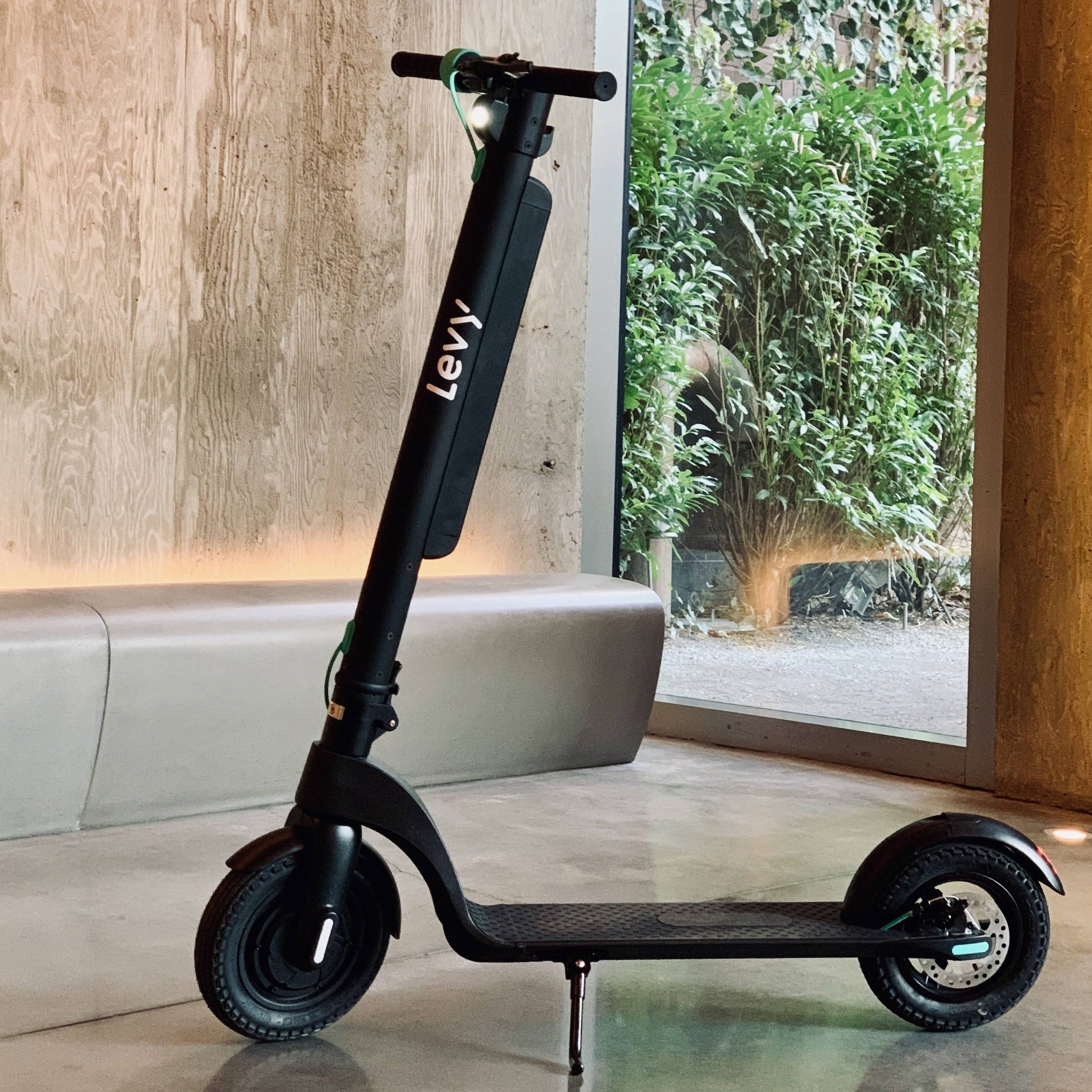 The Levy Plus Electric Scooter, Red