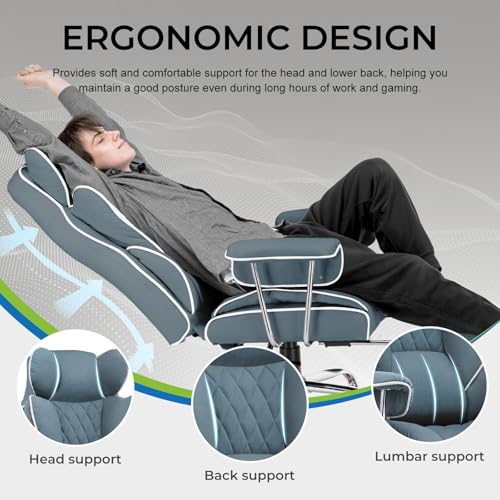 GTRACING Gaming Chair,Office Chair with Pocket Spring Lumbar Support