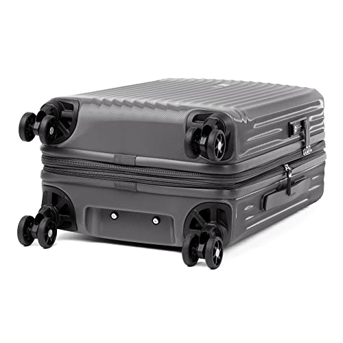 Travelpro Maxlite Air Hardside Expandable Carry on Luggage, 8 Spinner Wheels, Lightweight Hard Shell Polycarbonate Suitcase, Shadow Grey