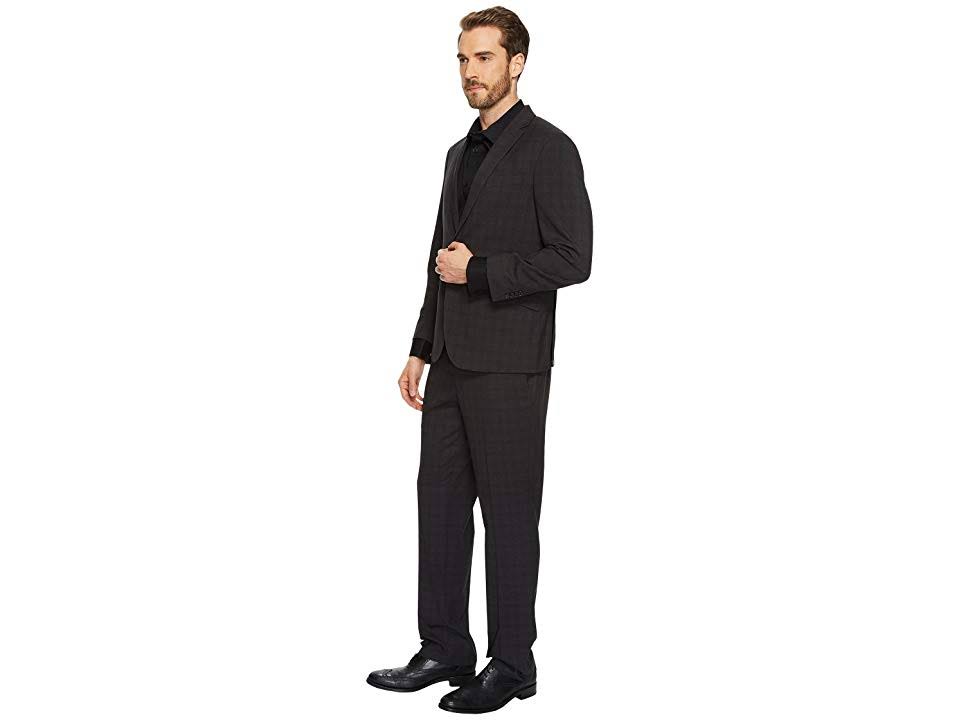 Kenneth Cole Reaction Plaid Techni-Cole Performance Slim Fit Suit