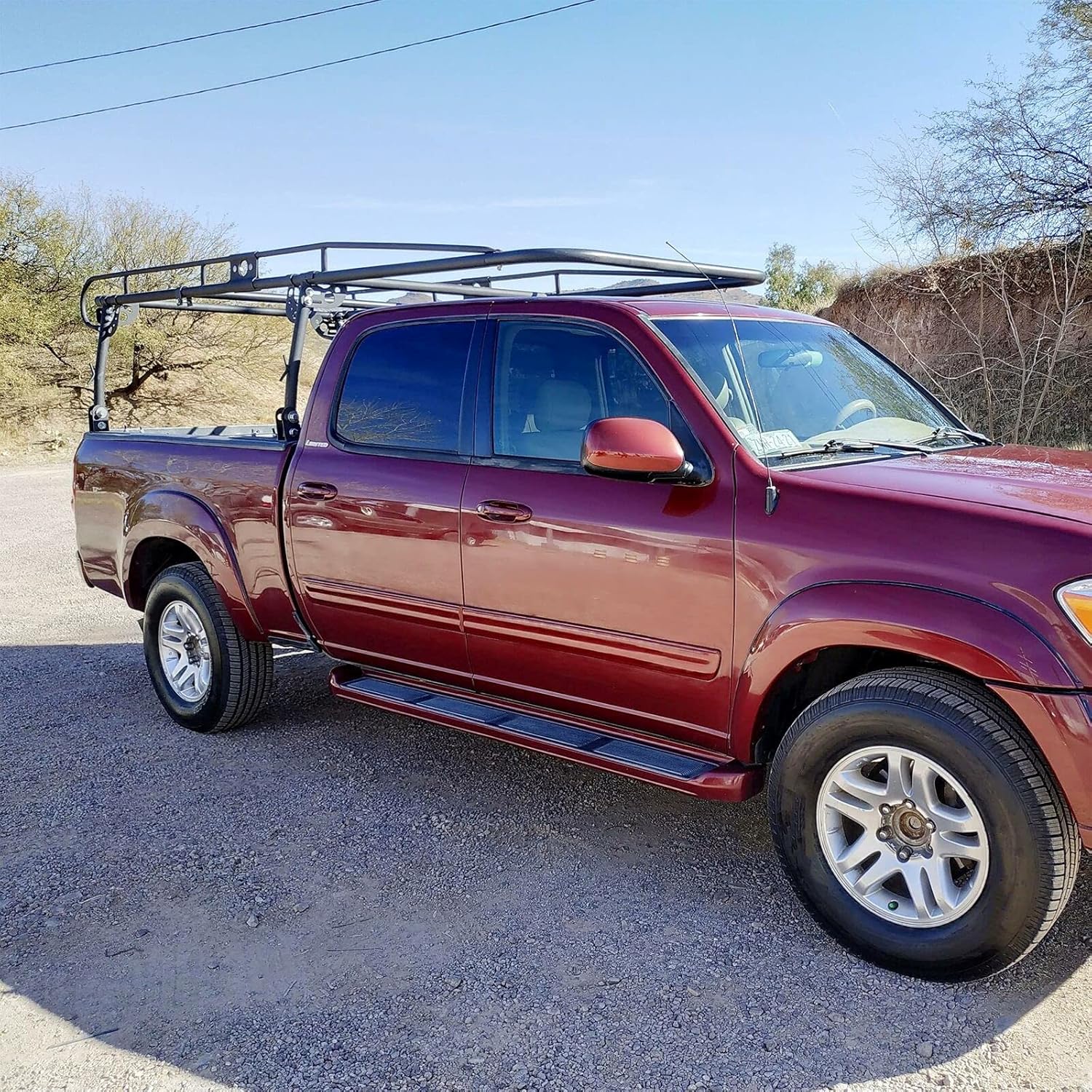 Boshishu 1000 Lb Adjustable Full Size Bed Truck Ladder Rack Pick Up Lumber Kayak Utility,Fast delivery, simple installation, support adaptation query
