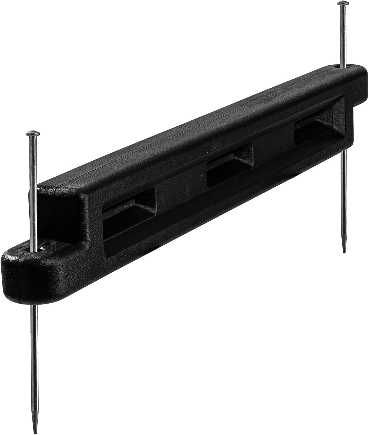 Playsafer Playground Edging Border - Plastic Interlocking Timber for Playgrounds, Backyards, and Playareas - Black - 52" L X 4" W X 6" H (2 Pack)