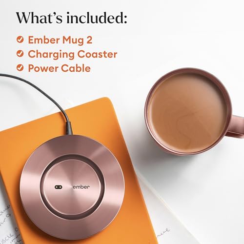 Ember Temperature Control Smart Mug 2, 14 Oz, App-Controlled Heated Coffee Mug with 80 Min Battery Life and Improved Design, Black