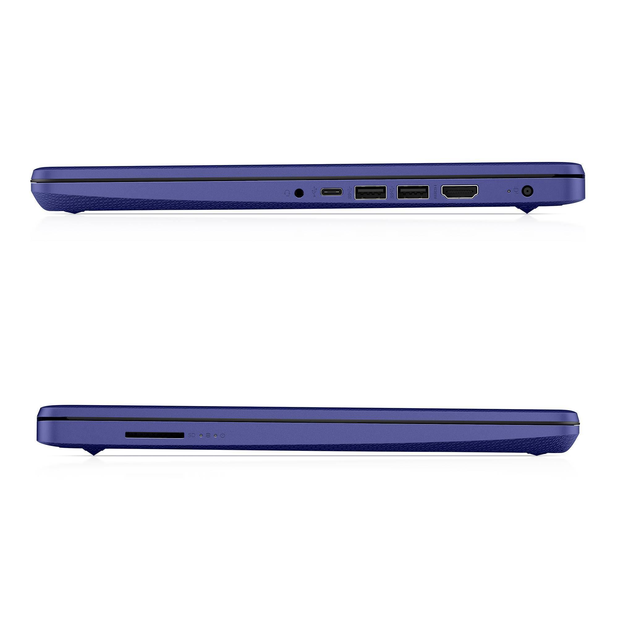HP 14x22 Laptop with Windows 10 Home in S Mode - Intel Processor - 4GB Ram - 64GB Flash Storage – Indigo Blue (14-dq0005tg)