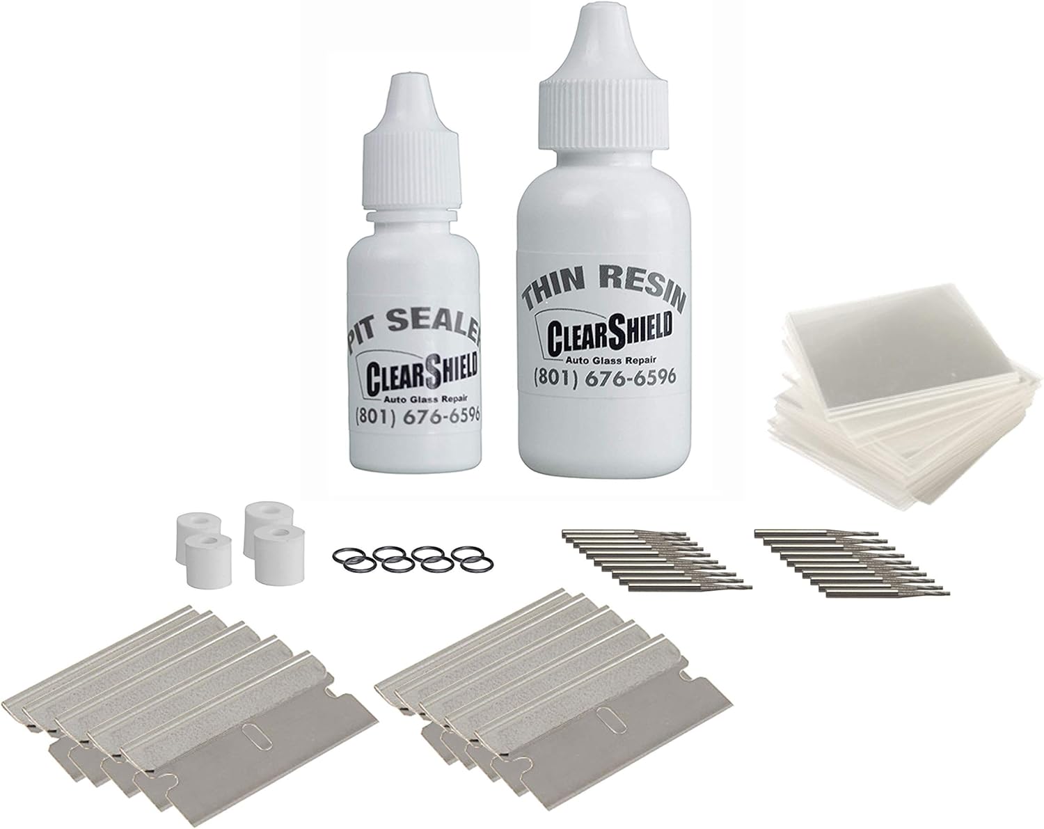 Clearshield Windshield Repair Kit - Window Rock Chip Repair Kit - Cracked Windshield Repair Kit - Auto Glass Repair Kit for 1000+ Repairs