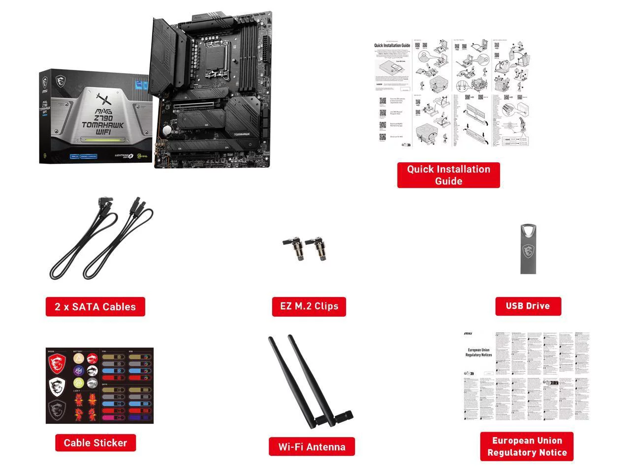 MSI MAG Z790 TOMAHAWK WIFI LGA 1700 Intel Z790 SATA 6Gb/s DDR5 ATX Motherboard