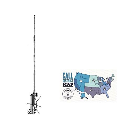 Bundle - 2 Items - Hy-Gain Vertical Antenna, 10m-80m, 18ft and Ham Guides TM Pocket Reference Card