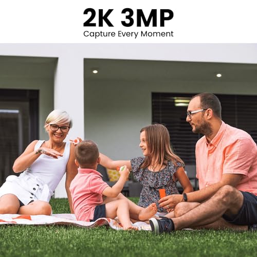 Cameras for Home Security-2K Wireless Security Camera Outdoor with AI Motion Detection & Siren, Non-Stop Solar Powered Charging, Color Night Vision