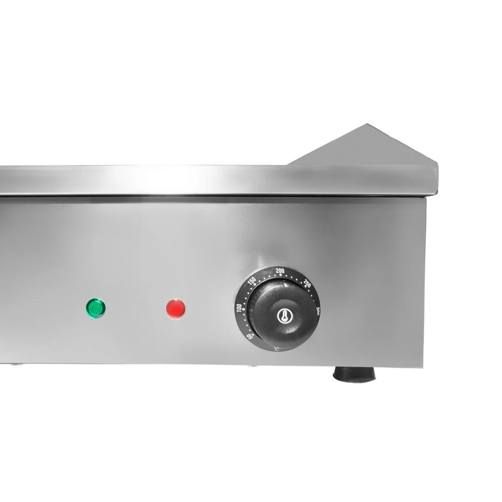 GorillaRock Flat Top Griddle | Teppanyaki Grill with Single Thermostat | Commercial Griddle | 21.50 x 16.00 | 110V