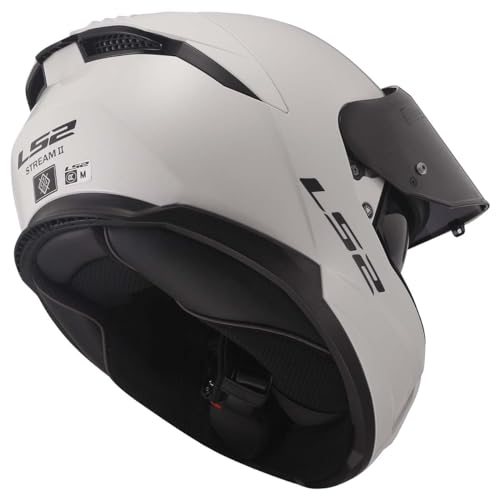 LS2 Helmets Stream II Full Face Motorcycle Helmet W/SunShield (Matte America Gray/Black - X-Large)