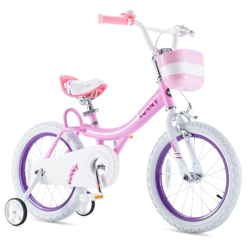 Royalbaby Princess Girls Kids Bike 12 14 16 18 20 Inch Children Bicycle with Basket for Age 3-12 Years