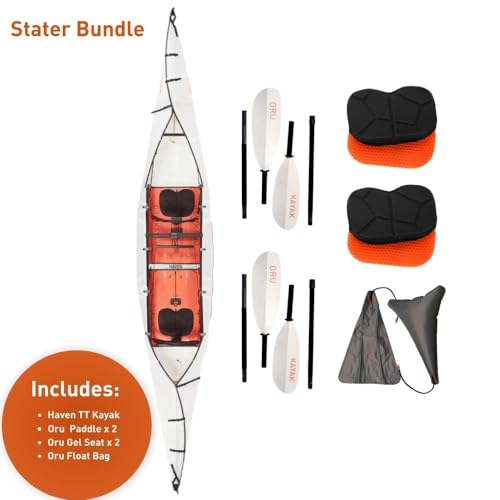 Oru Kayak Foldable Kayak Haven TT | for 1 or 2 People - Stable, Durable, Lightweight - Lake and River Kayaks - Beginner, Intermediate