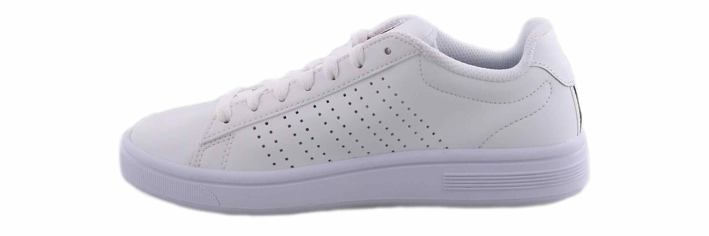 K-Swiss Court Casper Casual Shoe White in Size 6 - Curated Treasures Market