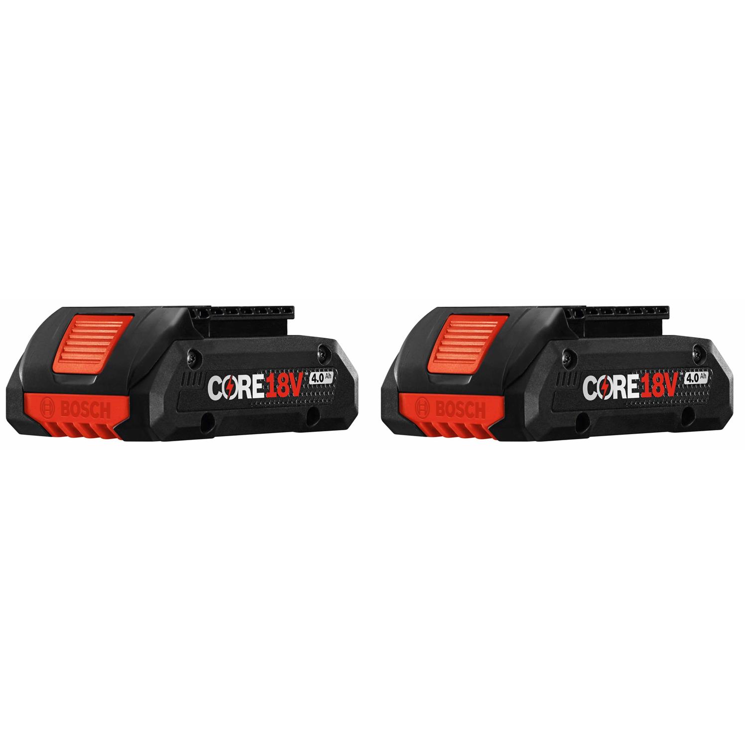 Bosch GBA18V40-2PK 18V CORE18V Lithium-Ion 4.0 Ah Compact Batteries