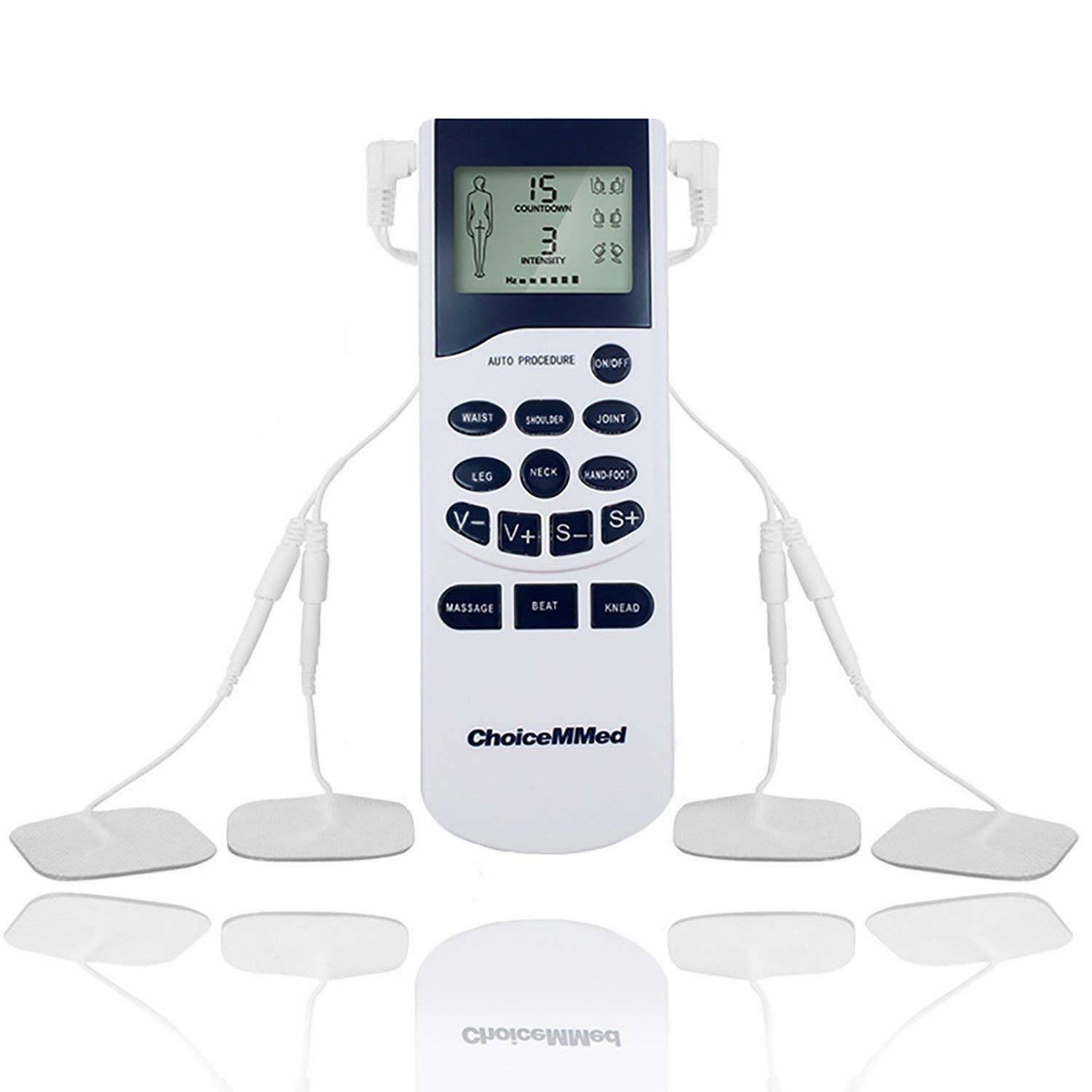 Tens Machine Unit Electrical Massager Pulse Muscle Stimulator Back Pain Therapy - Megean