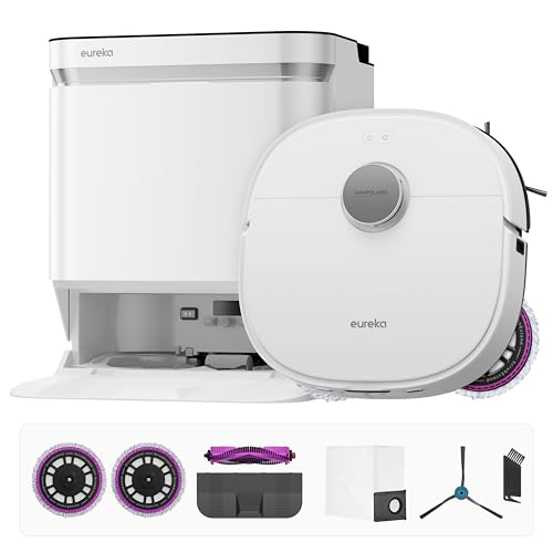 Eureka J15 Pro Ultra Robot Vacuum and Mop with Self Emptying Base, 16,200 Pa Suction, Flex-Arm Design Mop