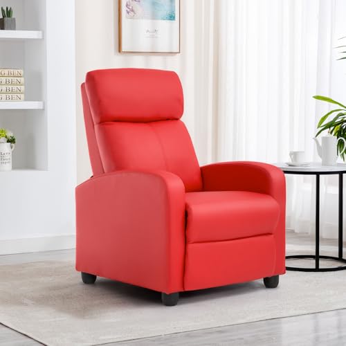 BestMassage | Recliner Chair | with 2 Point Massage Function | Black | with Lumbar Support, Adjustable Push Back, Wide Armrests
